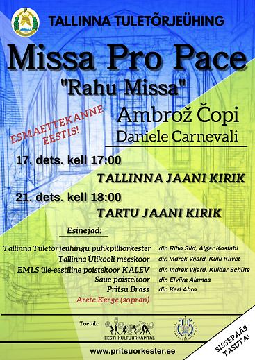 Missa Pro Pace Tallinnas ja Tartus