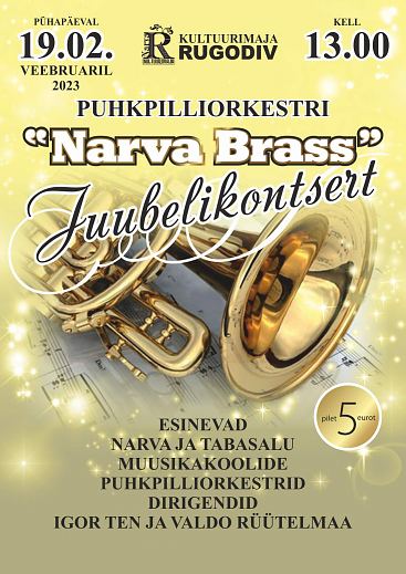 Puhkpilliorkestri Narva Brass juubelikontsert
