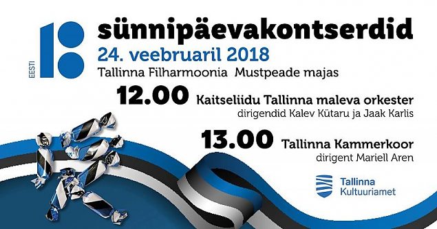 Kaitseliidu Tallinna Maleva Orkestri Eesti Vabariigi 100. aastapäeva kontsert