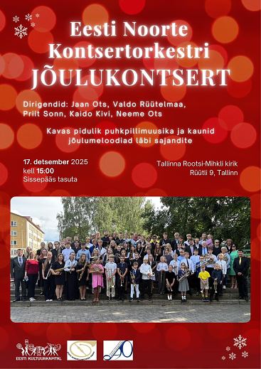 Eesti Noorte Kontsertorkestri j�ulukontsert