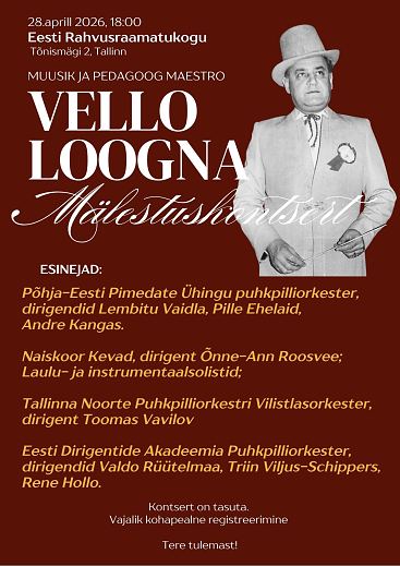 Vello Loogna M�lestuskontsert