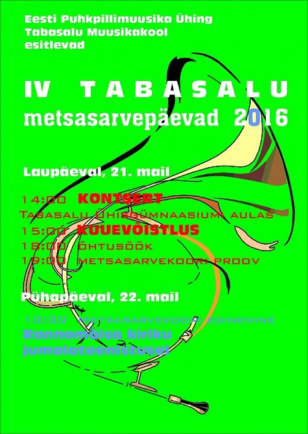 IV Tabasalu Metsasarvepevad 21.-22. mail 2016